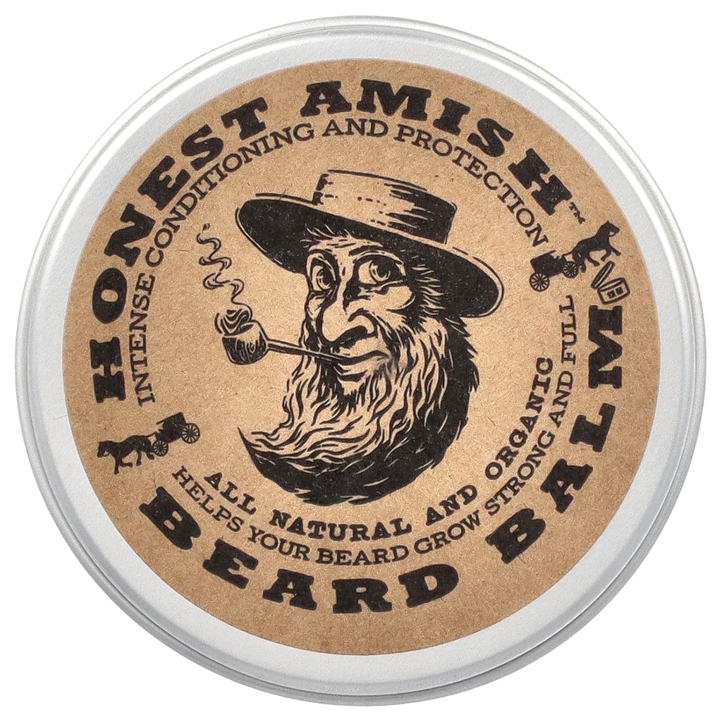 Cinstit Amish Beard Balm Leave-in Balsam - Made with only Natural and Organic Ingredients - 2 Once Tin