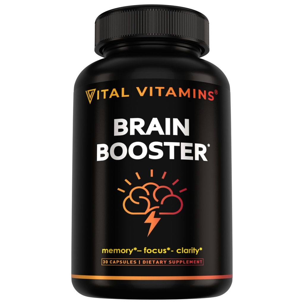 Vital Vitamine Creier Suplimente cu Bacopa Monnieri - pentru memorie și concentrare 