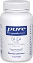 Pure Encapsulations DHEA 5 mg - Immune Support & Hormones Echilibru* - Micronized DHEA - Gluten Free & Vegan - 60 Capsule