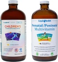 LIQUIDHEALTH Copiii complete Multivitamine & Femei Prenatal / Postnatal Lichid Multivitamine pentru înainte, În timpul și după sarcină - Asistență imună, Sănătate și Wellness pentru mame și copii - Made in USA