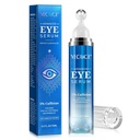 5% Cafeina Peptide ochi Ser, sub ochi role crema pentru cercuri întunecate, pufos, pungi sub ochi - 360° masaj minge crema pentru riduri, linii fine și Firming (albastru)
