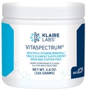 Klaire Labs SFI Health VitaSpectrum Powder - Multivitamine pentru copii/Mineral cu 23 Nutrienți esențiali în Berry-Pomegranate pentru copii, fără cupru, fier, gluten sau cazeină (30 Servings, 171 Grams)