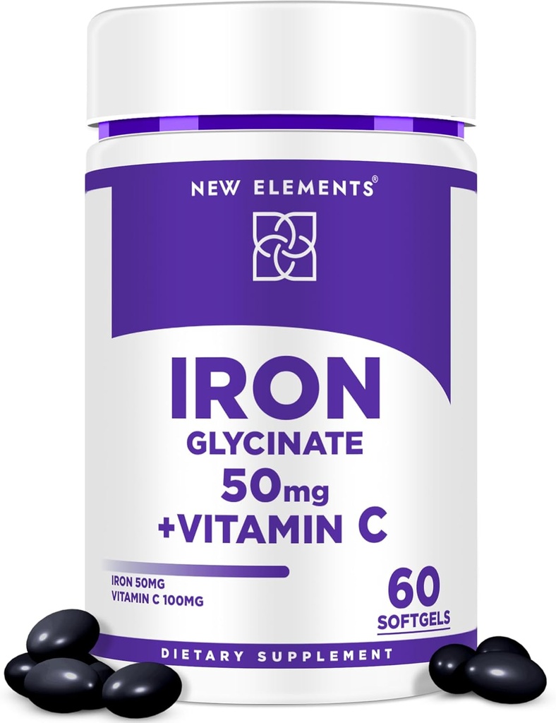 Glicinat de fier 50mg cu vitamina C 