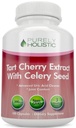 Tart Cherry Extract capsule 1000 mg - 180 capsule, 3 luni de aprovizionare - Amestec cu tarta cireșe și seminte pulbere