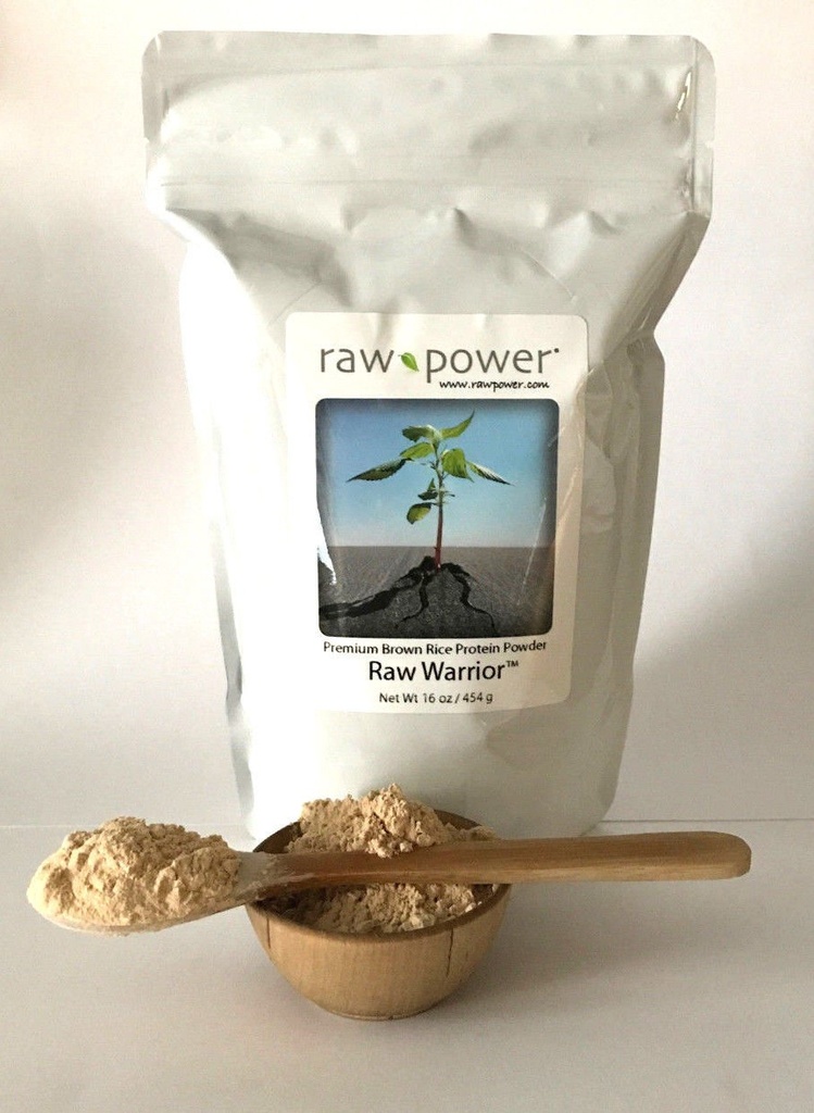 Raw Power Raw Warrior Brown Rice Proteine pulbere, (16 oz, Premium)