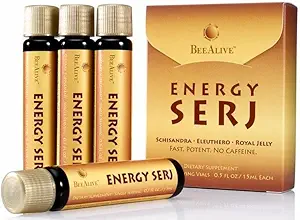 Energie SERJ cu Schisandra, Eleuthero și Jelly Royal pentru Nu Cafeine Energie Boost