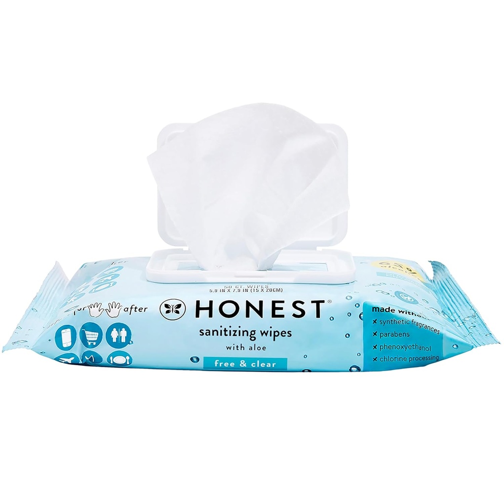 Compania onestă Fragrance Free Sanitizing Alcoolul Şerveţele 
