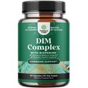 Pure DIM Supliment pentru bărbați cu Bioperine - DIM Estrogen Blocker pentru bărbați pentru echilibru hormonal și sănătate prostată - Complex diindolilmetan testosteron cu Broccoli Florets - 60 capsule