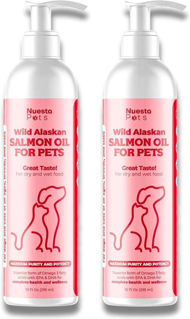 Animale de companie 2-Pack Wild Alaskan Salmon Oil Blend pentru câini și pisici 
