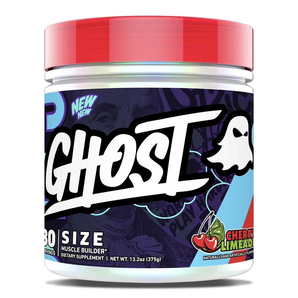 GHOST Dimensiune Muscle Builder Supliment alimentar - Cherry Limeade, 30 Serviri 