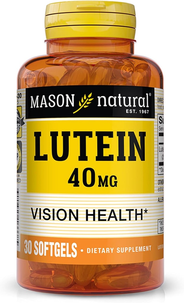 MASON NATURAL Lutein 40 Mg Ultra Putere Geluri moi - 30 Ea
