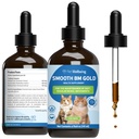 Pet Wellbeing Smooth BM Gold pentru câini și pisici - Constipație Relief & Stool Softener, Sprijină Mișcări Binele sănătoase - Suplimentul Natural Herbal 4 oz (118 ml)