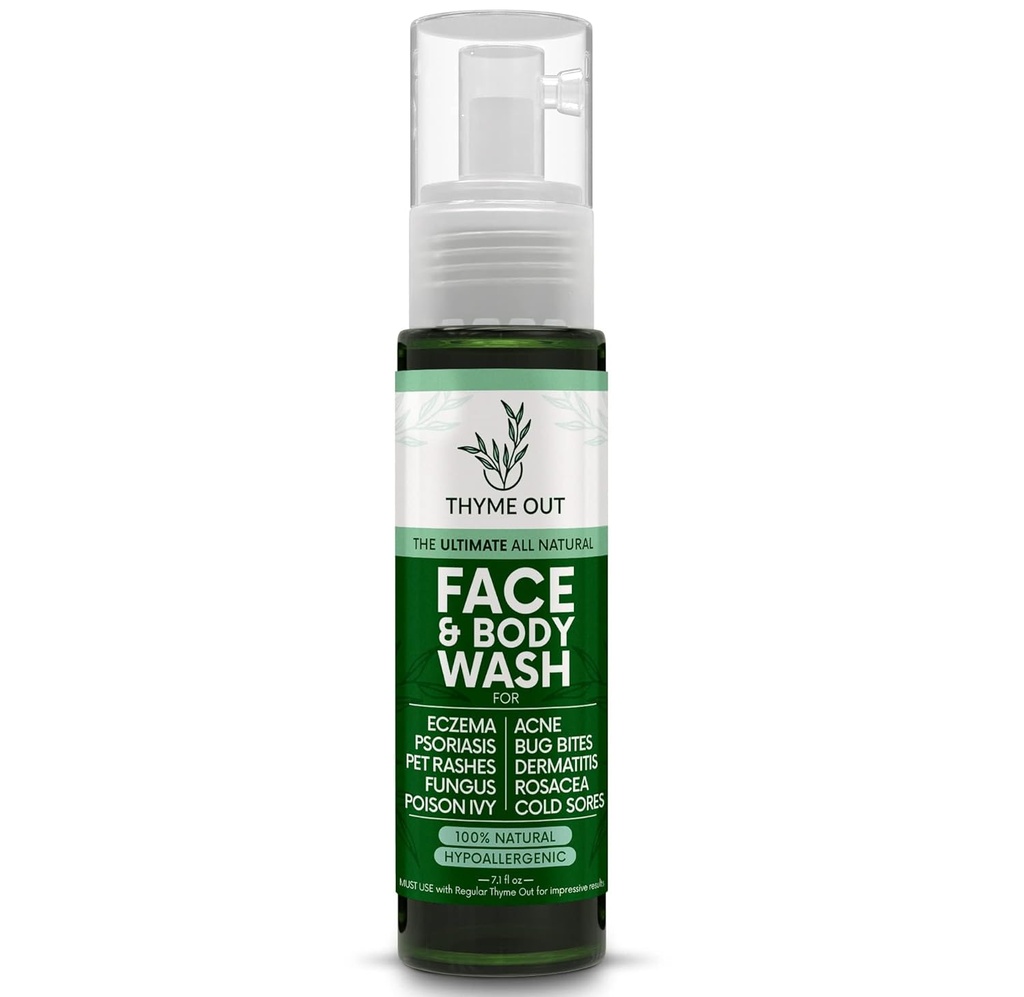 Toate naturale Face & Body Wash pentru Eczema, Psoriazis, Pet Rashes, Poison Ivy, Acnee, Bug Bites, Dermatita, Rosacea & Cold Sores - Soothes mâncărime, și iritație (7.1 oz)