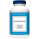 Vitamina Shoppe B- Complex 100 - susține producția de energie, funcția sistemului nervos și metabolismul nutrient 