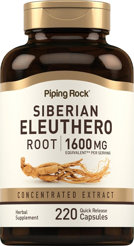 Piping Rock Siberian Eleuthero root capsule 1600mg 