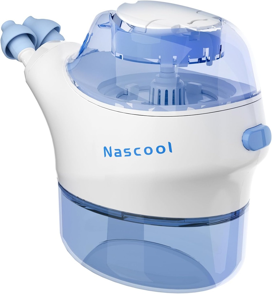 Sistem de irigare nazal cu 50 Pachete de sare, Electric Neti Pot Curatenie nas Sinus Cleaner Masina de clătire pentru Sinus Congestia Nasala