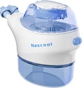 Sistem de irigare nazal cu 50 Pachete de sare, Electric Neti Pot Curatenie nas Sinus Cleaner Masina de clătire pentru Sinus Congestia Nasala