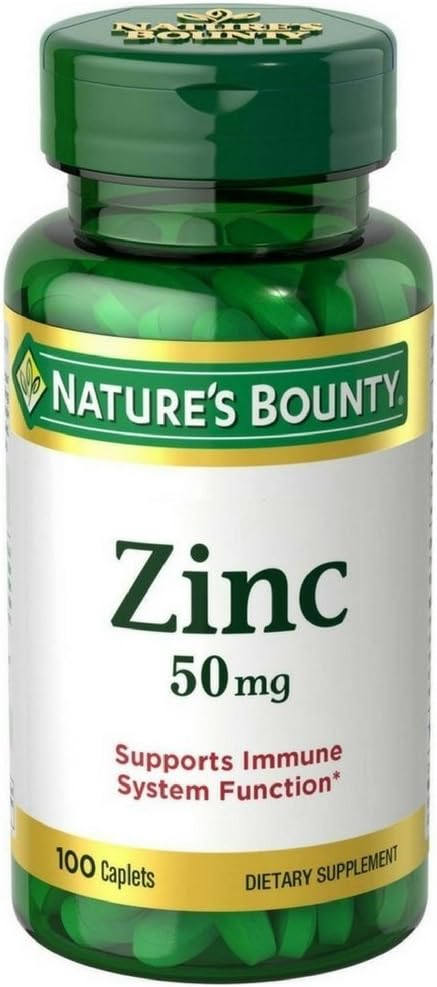 Natura lui Bounty Zinc 50 mg Caplets 100 ea