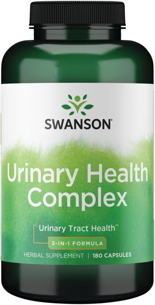 Swanson Urine Health Complex Triple Herbal Protecţie urinară Bladder Sănătate Suport 180 Capsule