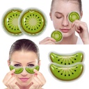 Gel Ice Pack Reutilizabile pad-uri de răcire ochi și sub patch-uri ochi, ochi cald tratament rece pachet pentru înroșire, durere de relief și relaxare ochi (Kiwi)