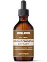 Ultra6 Nutritie Ashwagandha Picături lichide - Suplimente organice Ashwagandha cu Rhodiola Rosea Tincture - extract rădăcină pentru Mood și energie - Supliment pentru bărbați și femei