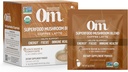 Om Mushroom Superfood Cafea Latte Blend Mushroom Powder, Single Serve, 10 Conte, Coama Leului, Cordyceps, Reishi, Chaga, Energy & Mental Clarity Supplement