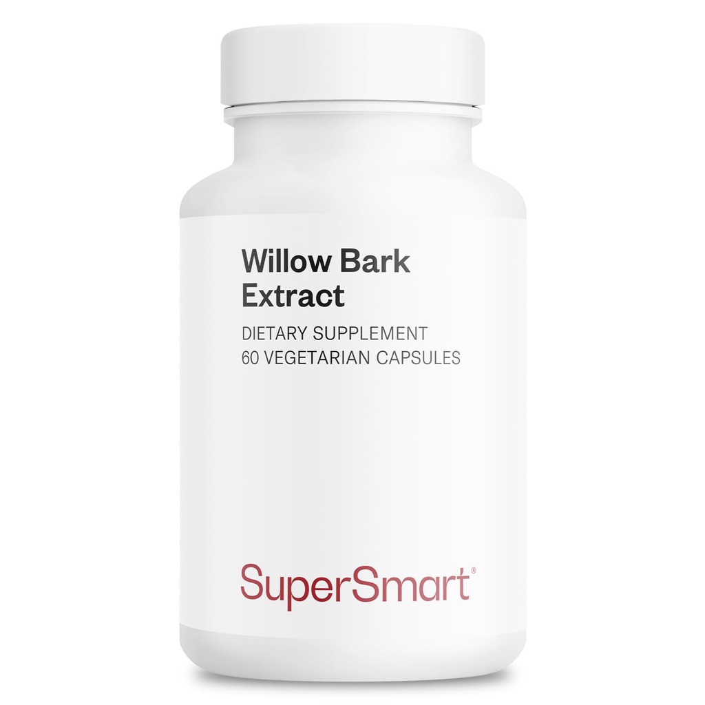 Supersmart - Extract de scoarță salcie 530 mg pe zi (potență mare) - 15% Salicin - Suplimentul natural de plante sălcie Bark 