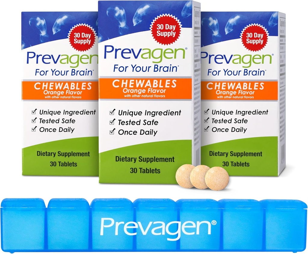 Prevagen normal de putere Orange Chewables - 90 comprimate (3 lună de aprovizionare) 
