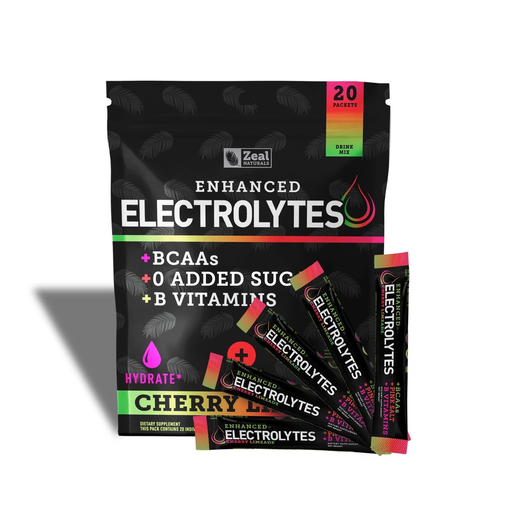 Pachete îmbunătăţite cu pulbere electrolit (Cherry Limeade 