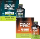 Frog Fuel Power Energized Proteine & Ultra Energized Pre Workout Shot Bundle, 1500mg Beta Alanine, 15g Proteine Nano-Hydrolyzed Grass Fed Colagen, Pre & Post Workout, 1.2 oz Pachete, 48 Package