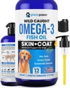 Omega 3 ulei de pește pentru câini - mai bine decât ulei de somon - Câine supliment de ulei de pește pentru a reduce vărsarea și mâncărime - Suporturi articulații, creier, și sănătatea inimii - Suplimentul pielii și haine - ulei de pește lichid