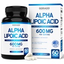 Alpha Acid lipoic 600 mg per Serving 60 capsule - Antioxidant potent pentru neuropatie și sănătate cardiovasculară (supplement ALA) - terțe părți testate, non-GMO, gluten gratuit, Vegan & SUA Made