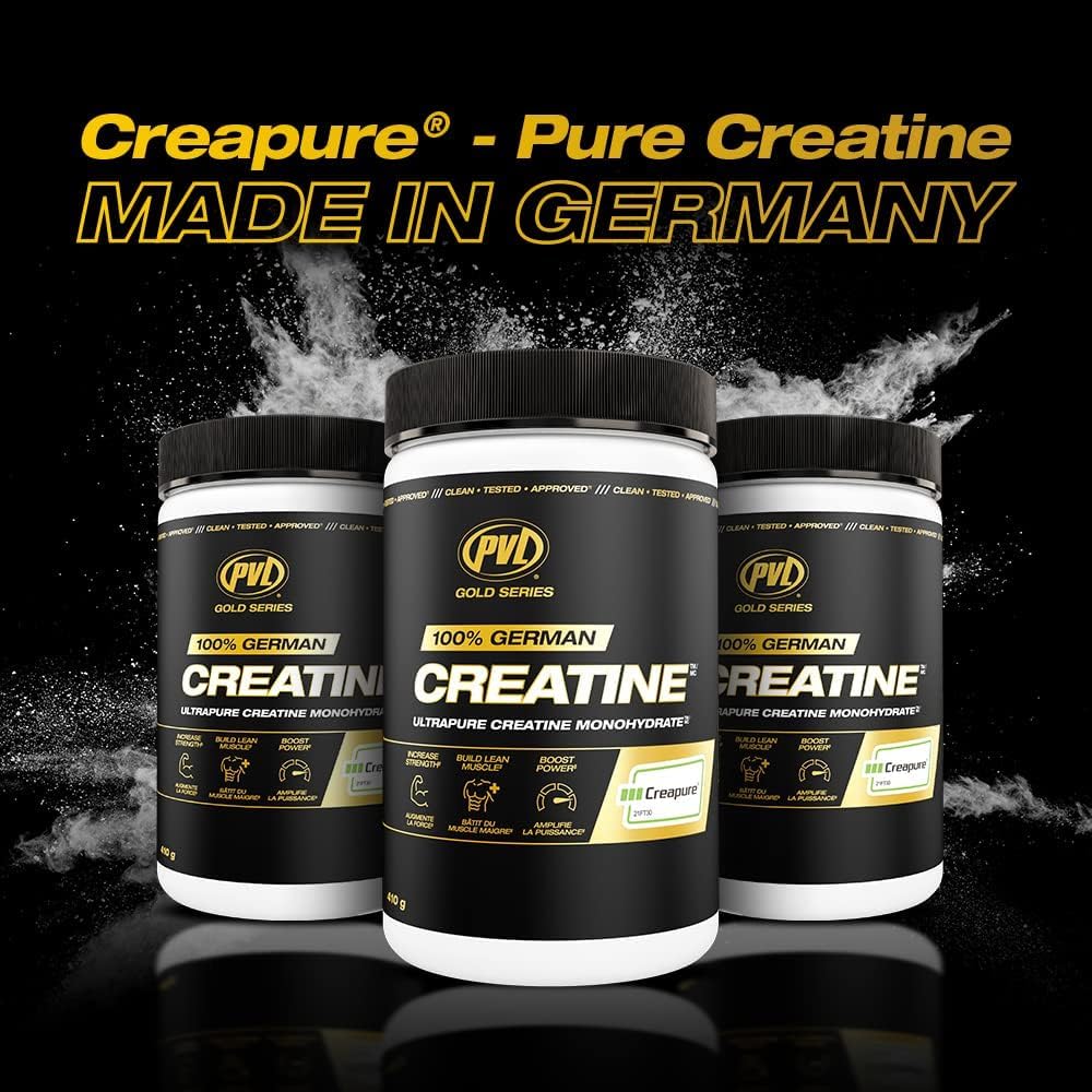 PVL Creatina Creapure - 100% Pure German Creatina monohidrat pulbere - 82 Serviri - 410 g