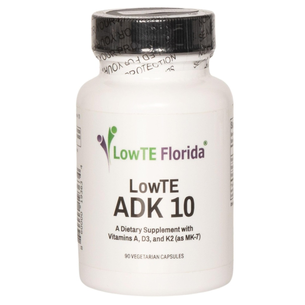 ADK 10- 90 Capsule I Vitamina D3 K2 & A, Suplimentul multivitaminei pentru oase mai puternice, dinţi şi inimă* şi tensiunea arterială normală *, vitamina ADK de mare potenţă cu vitamina D3 10000 iu