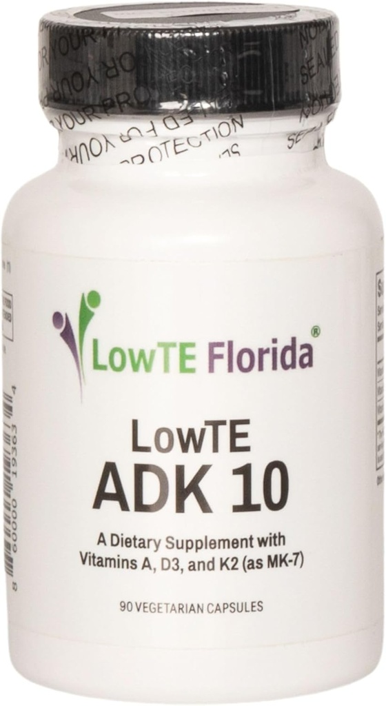 ADK 10- 90 Capsule I Vitamina D3 K2 & A, Suplimentul multivitaminei pentru oase mai puternice, dinţi şi inimă* şi tensiunea arterială normală *, vitamina ADK de mare potenţă cu vitamina D3 10000 iu