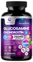 Glucosamină Chondroitin MSM Supliment comun 2100mg - cu Glucosamină Sulfat, Turmeric, Boswellia, Querbetin & Bromelain 