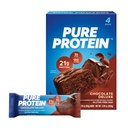 Baruri de proteine pure, proteine mari, gustări nutritive pentru a sprijini energia, zahăr scăzut, gluten gratuit, ciocolată Deluxe, 1,76 oz., Pachet de 4