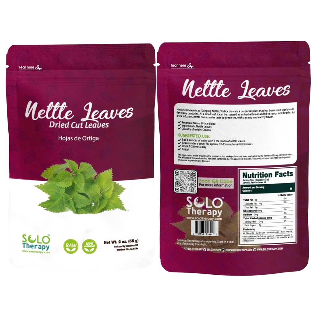 Nettle Leaf c/s 2 uncii, Nettle Leaf Tea, Rerealable Bag, Stinging Leaf, Nettle Leaf Herb