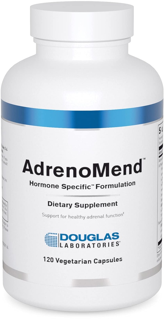 Douglas Laboratories AdrenoMend - Rhodiola Herbal Supplement - Suport adrenal - Cu Ashwagandha, Bacopa Monnieri, & Alte Adaptogens - Non-GMO - 120 Capsule vegetariene