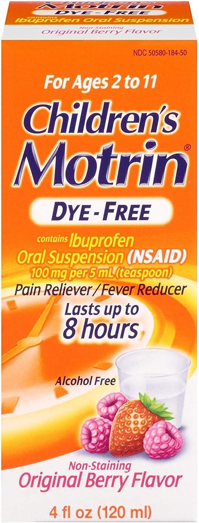 Motrin Copiilor durere fără die Reliever și Reductor de febră, 4 Ounce lichid (5 ambalaj)