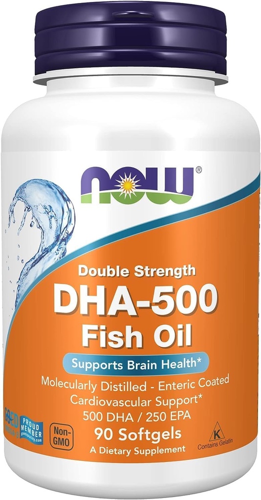 Acum alimente DHA- 500 mg susține funcția cognitivă, 90 de geluri