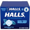 HELLS Tuse şi relief gât Mentho-Lyptus Cough Drops, 20 Sticks de 9 (180 Total picături)