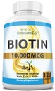 Biotin 10000 mcg Mare potenta - par natural, piele, unghii & metabolice 120 capsule