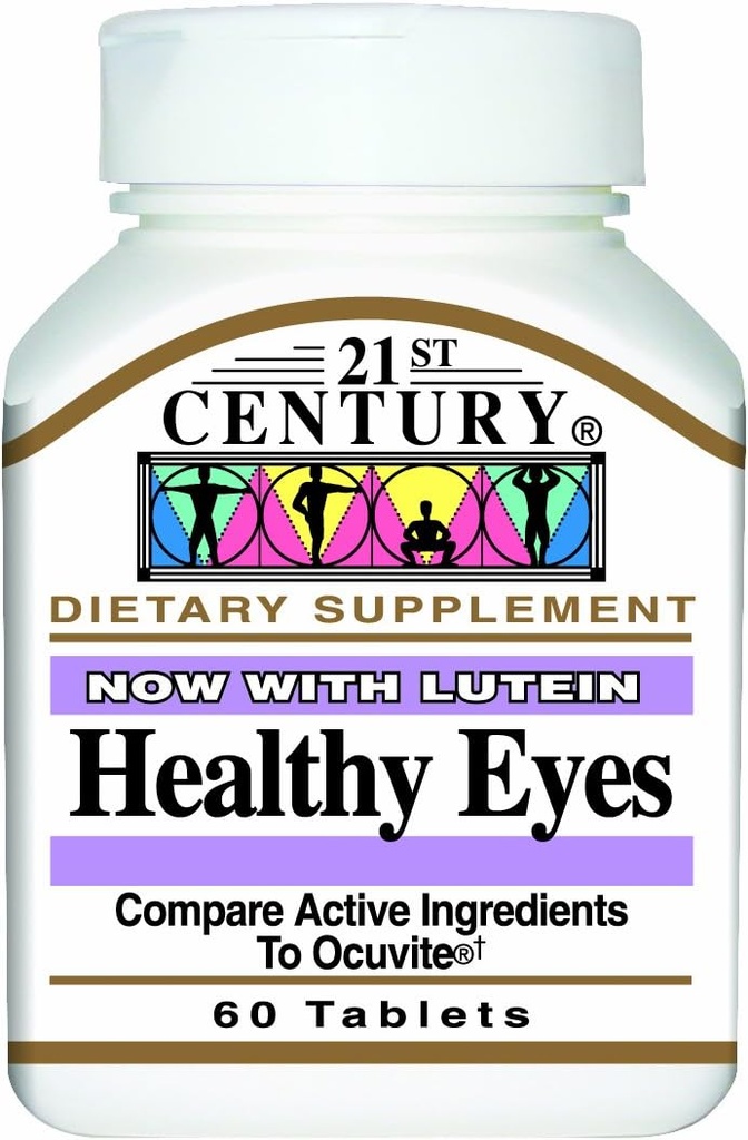 21st Century Healthy Eyes Tablets, 60 Count (Pachet de 2)