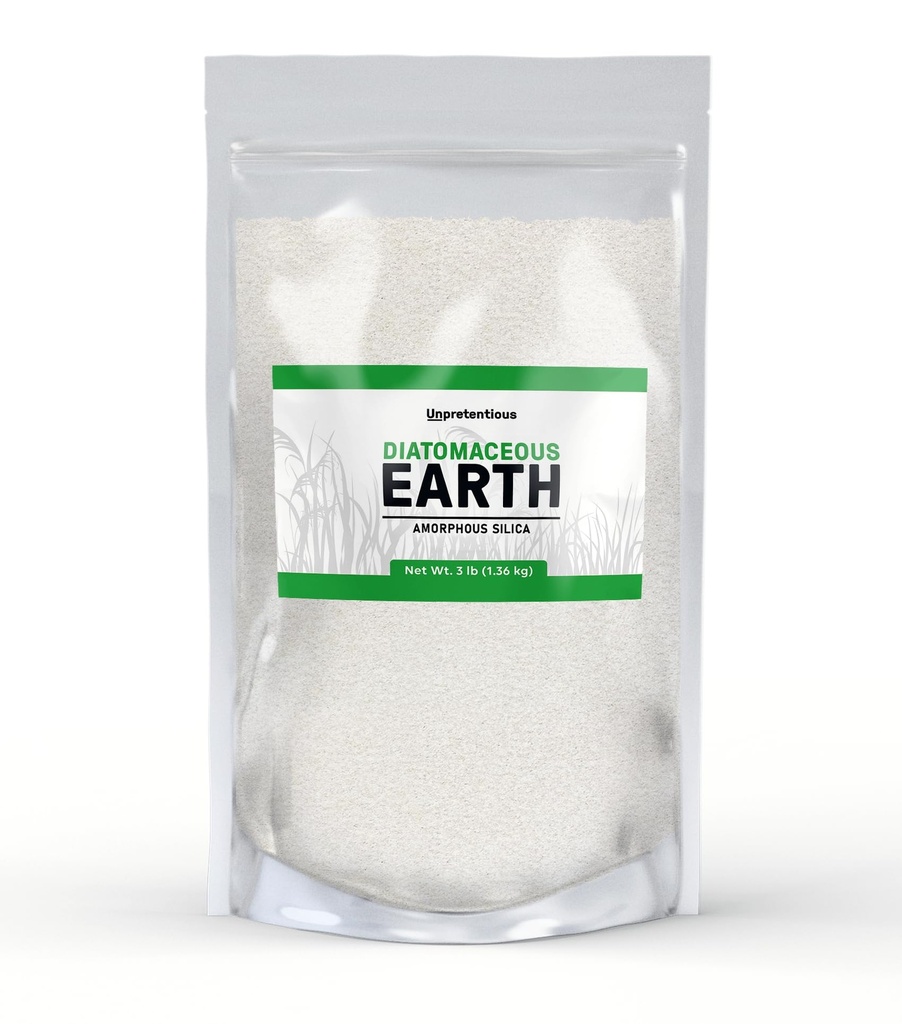 Pământ diatomic nepretențios, silice amorfă de apă dulce (48 Ounce)