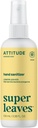 ATITUDE Spray de salubritate manuala, EWG verificat, ucide germeni si bacterii, Vegan & Plant-Based, Seif pentru adulti si copii, frunze de lamaie Parfum, 3.38 Fl Oz (Spray Bottle)
