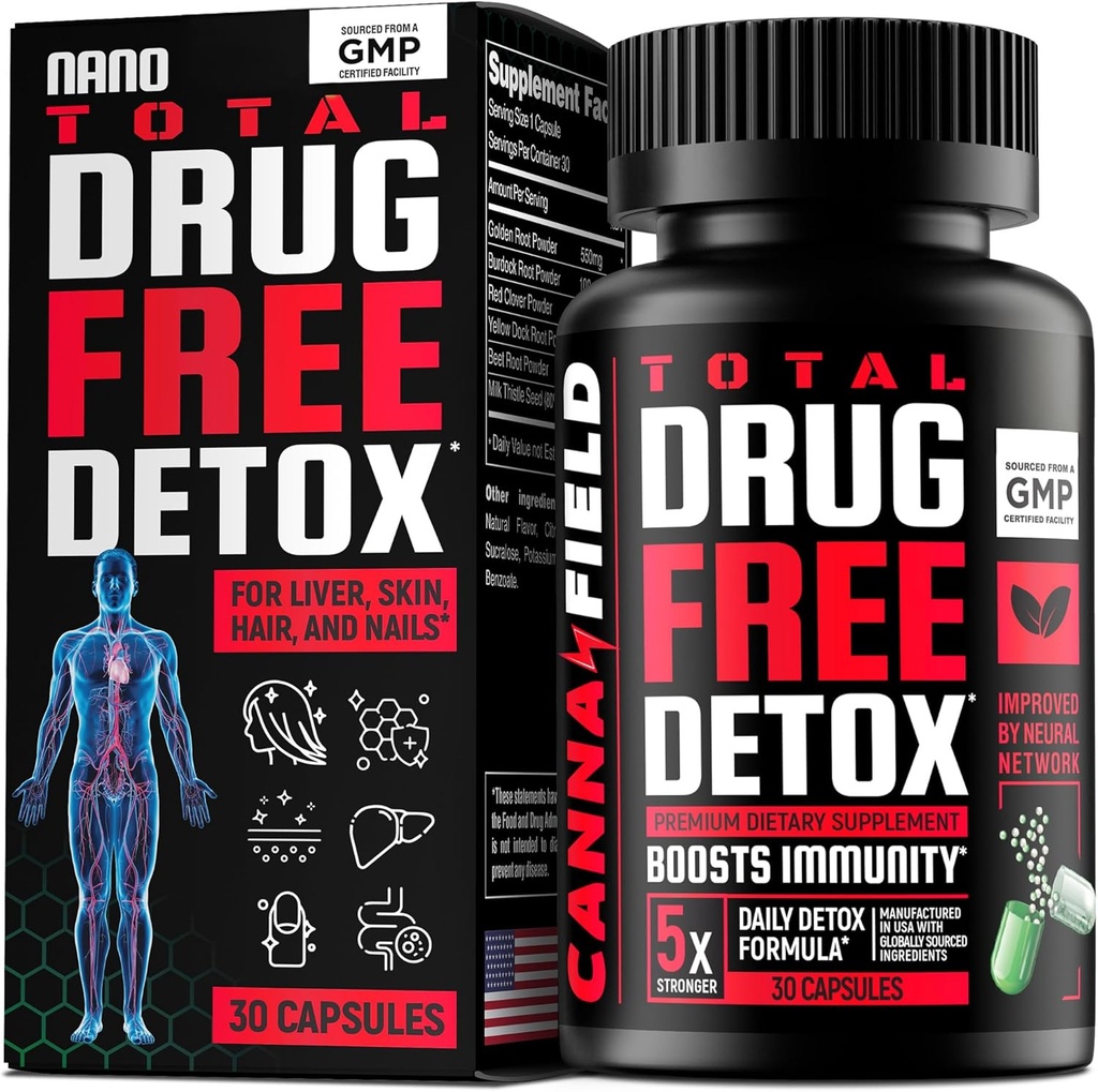 Detoxifiere totală și ficat Cleanse - Statele Unite ale Americii Made - 5-Days Detox - Toxine naturale Curățător pentru piele, păr, unghii, Gut 