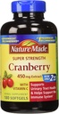 Natura făcut Cranberry 450mg Extract 180 Softgels