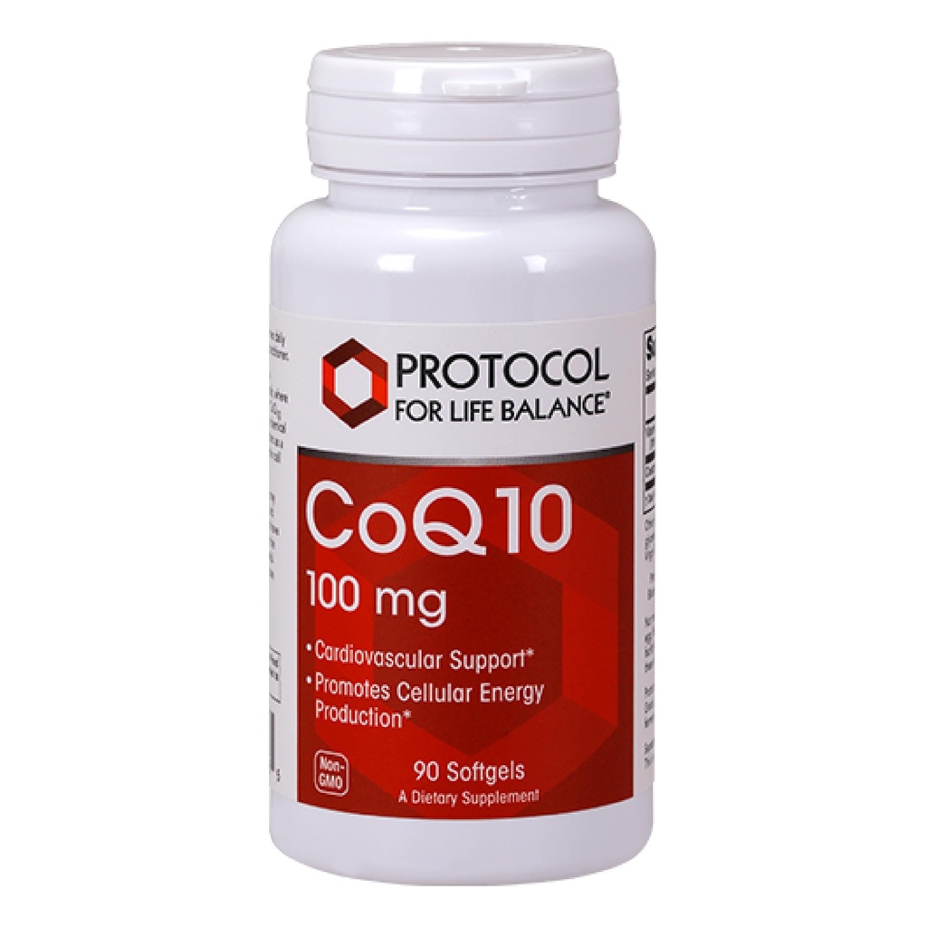 Protocol CoQ10 100mg - cu vitamina E & Soy Lecithin - CoQ10 Supliment - Halal & Eggle Free - 90 Softgels