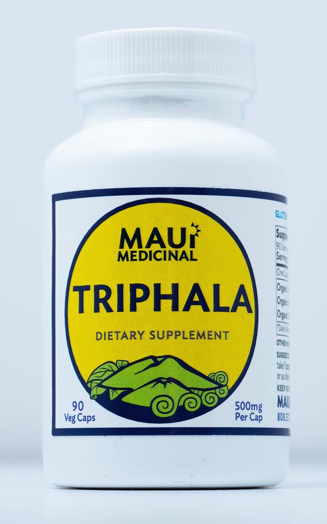 TRIPHALA 90 Capsule vegetale - 500 mg per capsulă de plante organice Formula